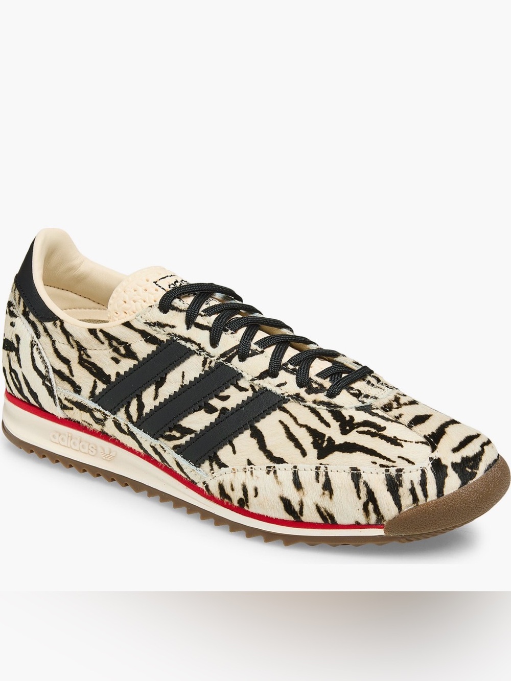 NWT Adidas SL 72 zebra print wonder white/black/scarlet 6.5